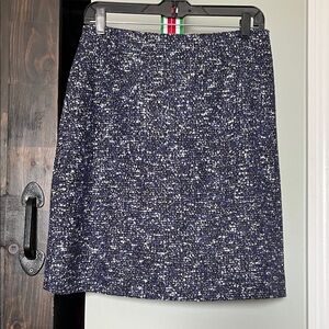 Hugo Boss Blue Tweed A-Line Skirt